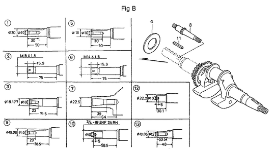 Fig-2 Diagram and Parts List for GC160A Type QHA Honda Engine