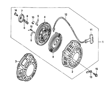Fig-0 Diagram and Parts List for GX160U1 Type SWX2 Honda Engine