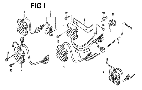 Fig-8 Diagram and Parts List for GXV530 U4-1070150 Honda Engine
