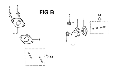 Fig-6 Diagram and Parts List for GXV530 Type PXA1 Honda Engine