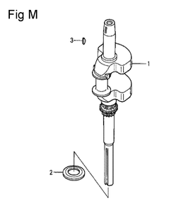 Fig-13 Diagram and Parts List for GCV530 Type QEA Honda Engine