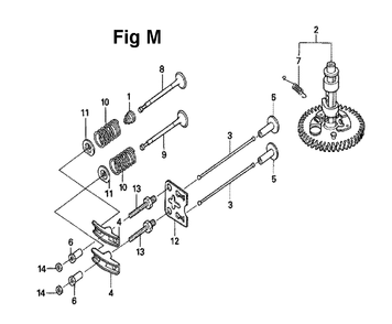Fig-11 Diagram and Parts List for GXV160UH2 Type A1S Honda Engine