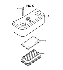 Fig-2 Diagram and Parts List for GXV140 Type N1KC Honda Engine