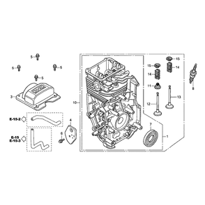 Fig-0 Diagram and Parts List for GC135 Type PXA Honda Engine