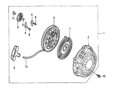 Fig-0 Diagram and Parts List for GX120K1 (QMA8)(43-9099999) Honda Engine