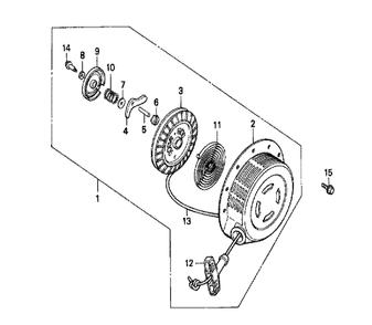 Fig-0 Diagram and Parts List for GX240 Type WH Honda Engine
