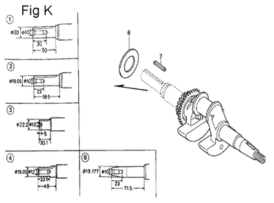 Fig-11 Diagram and Parts List for GC190A Type SHE1 Honda Engine
