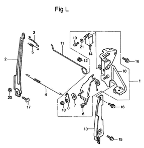 Fig-12 Diagram and Parts List for GC160 Type WKT2 Honda Engine