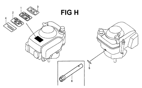 Fig-8 Diagram and Parts List for GXV160K1 Type N5C Honda Engine