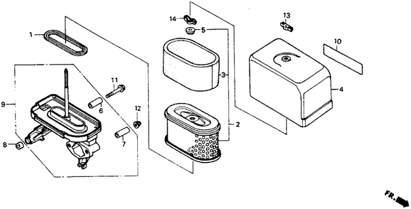 Part Location Diagram of 17210-ZE8-013 Honda Element, Air Cleaner