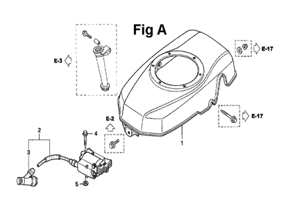 Fig-10 Diagram and Parts List for GXV160UH2 Type SFL Honda Engine