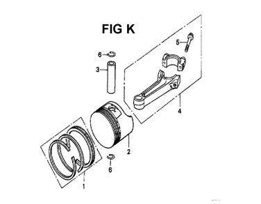 Fig-2 Diagram and Parts List for GXV120 Type A21 Honda Engine