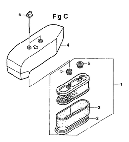 Fig-3 Diagram and Parts List for GXV160A1 Type A1AS Honda Engine