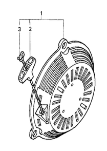 Fig-0 Diagram and Parts List for GC190A Type VXU Honda Engine
