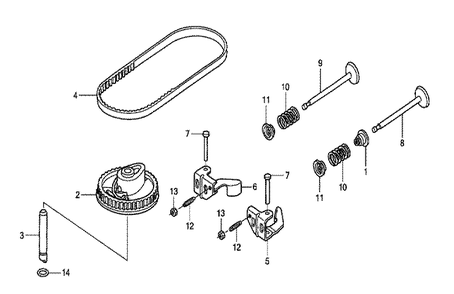 Fig-0 Diagram and Parts List for GCV190LA Type N1A Honda Engine