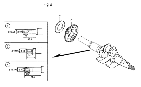 Fig-2 Diagram and Parts List for GC160LA Type QHG Honda Engine
