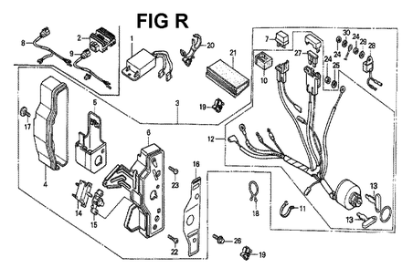 Part Location Diagram of 14791-ZE1-010 Toro Plate-Push Rod Guide