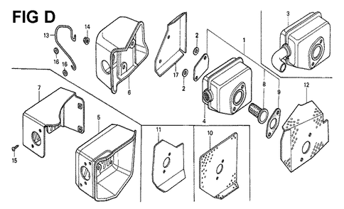 Fig-1 Diagram and Parts List for GXV160K1 Type A1 Honda Engine