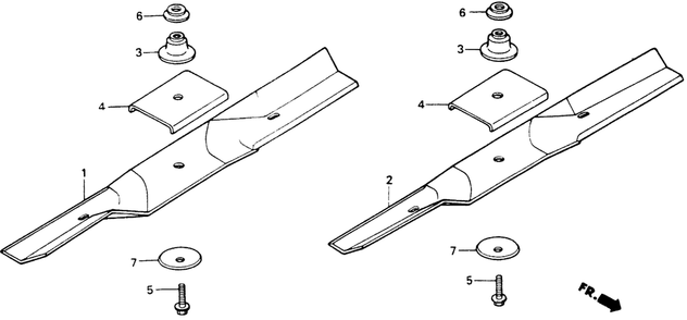 Part Location Diagram of 72512-751-700 Honda Blade, R. Rotary