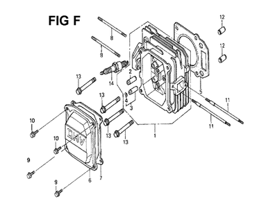 Fig-7 Diagram and Parts List for GXV160K1 Type N4C Honda Engine