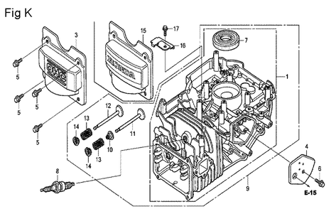 Fig-11 Diagram and Parts List for GCV160LA0 Type N7A1 Honda Engine