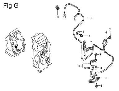 Fig-7 Diagram and Parts List for GC160 Type PXC Honda Engine