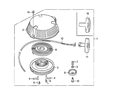 Fig-0 Diagram and Parts List for GXV160UH2 Type T1AH Honda Engine