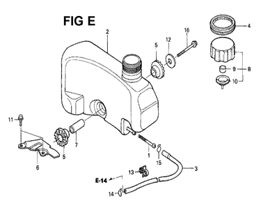 Fig-10 Diagram and Parts List for GXV120 Type SFSK Honda Engine