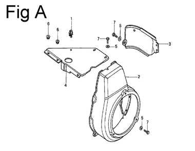 Fig-1 Diagram and Parts List for G100 Type MR Honda Engine