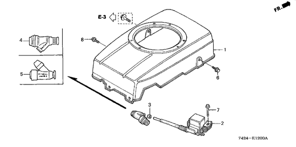 Fan Cover Diagram and Parts List for HP400K1 (Type  BA)(NAA-2300001 - 2599999) Honda Lawn Tractor Accessories