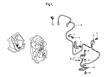 Fig-12 Diagram and Parts List for GC160 Type VXA Honda Engine