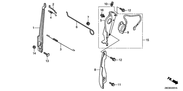 Control (2) Diagram and Parts List for GC190LAX (Type QHGF)(GCAAA-3723287-9999999) Honda Engine