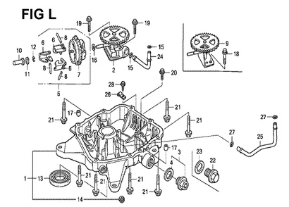 Fig-8 Diagram and Parts List for GXV530 Type DXA1 Honda Engine