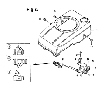 Fig-8 Diagram and Parts List for GXV120 Type P Honda Engine