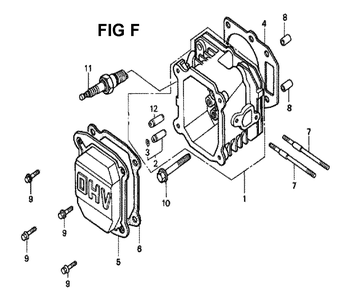 Fig-1 Diagram and Parts List for GXV140 Type A1 Honda Engine