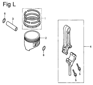 Fig-12 Diagram and Parts List for GC190A Type QHU Honda Engine