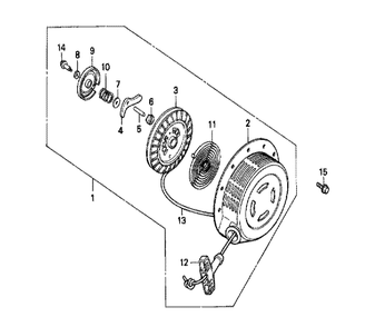 Fig-0 Diagram and Parts List for GX240 Type VXE Honda Engine