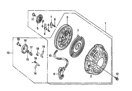 Part Location Diagram of 16100-Z1T-821 Honda Carburetor Assembly (Be54s A)