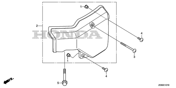 Outer Cover Diagram and Parts List for GXV800IRH (Type QYX4)(GJALH-1000001-9999999) Honda Engine