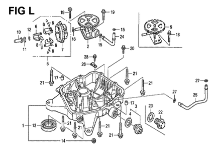 Fig-1 Diagram and Parts List for GXV530 Type QEA3 Honda Engine