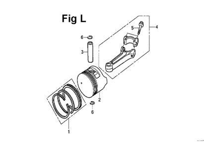 Fig-8 Diagram and Parts List for GXV160UH2 Type A14 Honda Engine