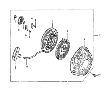 Fig-0 Diagram and Parts List for GX120K1 (SJD2)(43-9099999) Honda Engine