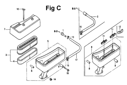 Fig-14 Diagram and Parts List for GXV120 Type N2SS Honda Engine