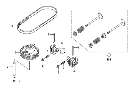 Fig-0 Diagram and Parts List for GCV160LA Type N5AF Honda Engine