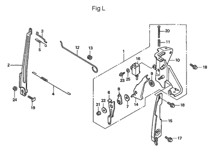 Fig-12 Diagram and Parts List for GC160A Type VHA Honda Engine