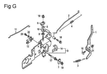 Fig-7 Diagram and Parts List for GCV135 Type A2R Honda Engine