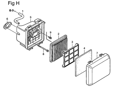 Fig-8 Diagram and Parts List for GSV190LA Type S3A Honda Engine