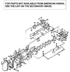 Base Frame (Tl752a) Diagram and Parts List for TL752 Type  A Honda Lawn Tractor Accessories