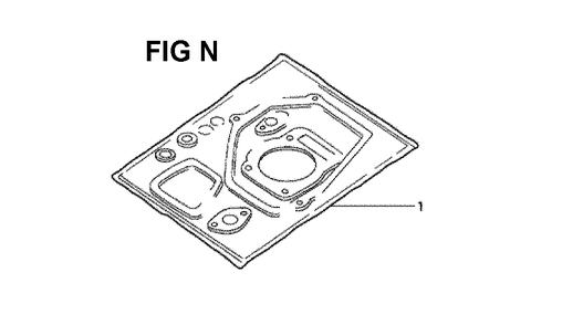Fig-8 Diagram and Parts List for GXV340K2 Type DN Honda Engine
