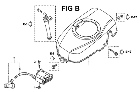 Fig-10 Diagram and Parts List for GXV160H2 Type N1 Honda Engine